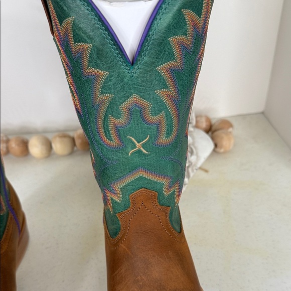 TWISTED X WOMEN'S 11" TECH X WESTERN BOOTS - BROAD SQUARE TOE Sz 7.5 - Picture 5 of 16